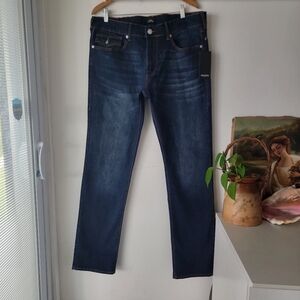 True Religion Ricky Men's Straight Flap Blue Jeans Size W36 x L34